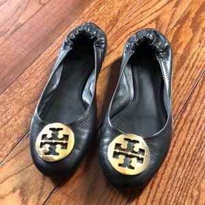Tory Burch Classic Black Flats Size 7
